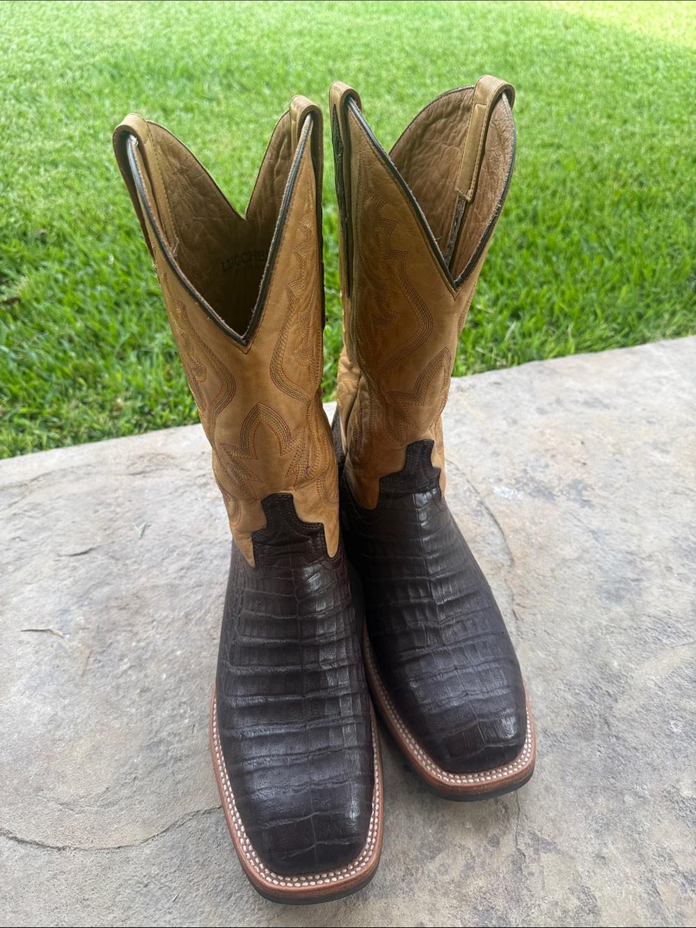 Lucchese Caiman Men’s Cowboy Boots